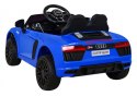 Audi R8 na akumulator dla dzieci Niebieski + Pilot + EVA + Wolny Start + MP3 LED