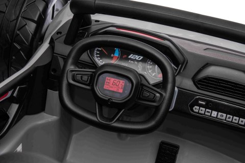 Auto Buggy Racing 5 na akumulator dla dzieci Szary + Silniki 2x200W + Pilot + Audio LED + Wolny Start