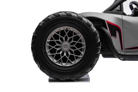 Auto Buggy Racing 5 na akumulator dla dzieci Szary + Silniki 2x200W + Pilot + Audio LED + Wolny Start