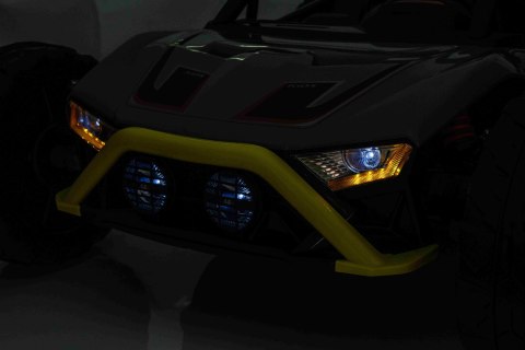 Auto Buggy Racing 5 na akumulator dla dzieci Szary + Silniki 2x200W + Pilot + Audio LED + Wolny Start