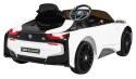 BMW I8 Lift Auto na akumulator Biały + Pilot + Wolny Start + 3-pkt pasy + MP3 USB + LED