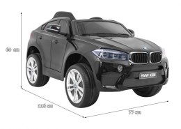 BMW X6M Elektryczne Autko dla dzieci Lakier Czarny + Pilot + EVA + Wolny Start + Audio + LED