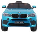 BMW X6M Elektryczne Autko dla dzieci Lakier Niebieski + Pilot + EVA + Wolny Start + Audio + LED