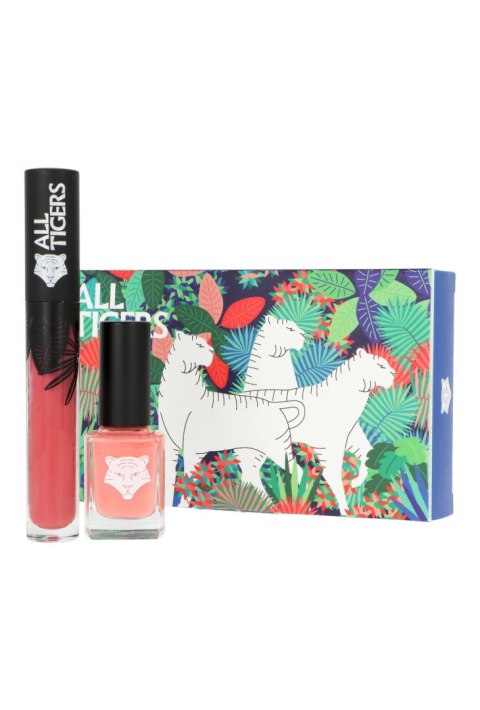 Zestaw All Tigers Natural & Vegan Lips & Nails Lipstick 683 Make Your Mark 8ml + Nail Polish 193 Take Your Chance 11ml