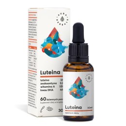 AURA HERBALS Luteina + Witamina A + DHA + Zeaksantyna - krople 30ml