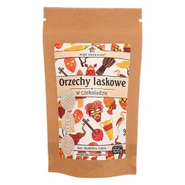 PIĘĆ PRZEMIAN Orzechy laskowe w czekoladzie bez dodatku cukru bezglutenowe 100g