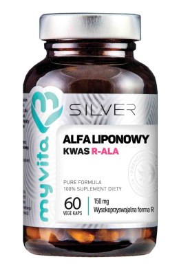 SILVER Kwas Alfaliponowy R-ALA 150mg, 60kaps. MyVita