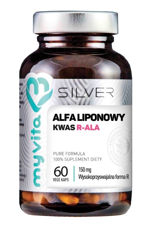 SILVER Kwas Alfaliponowy R-ALA 150mg, 60kaps. MyVita