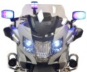 BMW R1200RT Policja Motor elektryczny dla dzieci + Kółka pomocnicze + Dźwięki + LED + EVA + Wolny Start