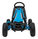 Gokart na Pedały AIR PerHour dla dzieci Niebieski + Hamulec ręczny + Pompowane koła + Regulacja siedzenia