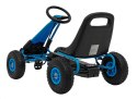 Gokart na Pedały AIR PerHour dla dzieci Niebieski + Hamulec ręczny + Pompowane koła + Regulacja siedzenia