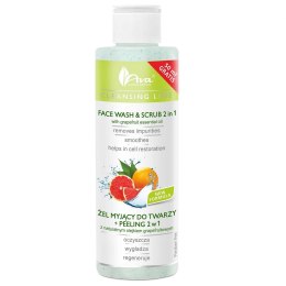 Cleansing Line żel myjący do twarzy + peeling 2w1 z naturalnym olejkiem grapefruitowym 200ml