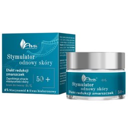 Stymulator odnowy skóry krem na dzień i na noc efekt redukcji zmarszczek 50+ 50ml