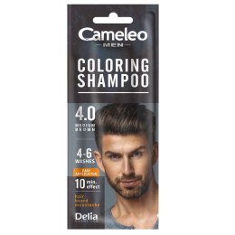 Men Coloring Shampoo szamponetka koloryzująca dla mężczyzn 4.0 Średni Brąz 15ml