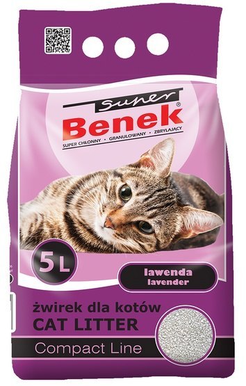 Super Benek Compact Zapachowy Lawenda (ciemny fiolet) 5L