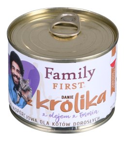 FAMILY FIRST Adult Danie z królikiem - mokra karma dla kota - 200g