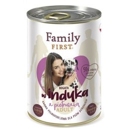 FamilyFirst Bogata w indyka+pietruszka adult 400g