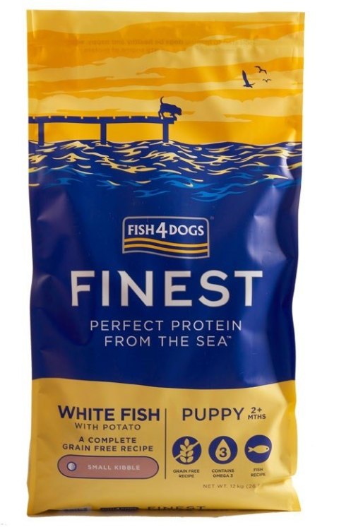 Fish4Dogs Finest Ocean z białą rybą Puppy (S) 6kg