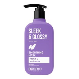 Sleek & Glossy wygładzająca maska do włosów 375ml