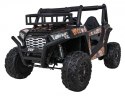 Buggy UTV Terenówka dla dzieci Czarny + Pilot + Bagażnik + Wolny Start + EVA + MP3 LED