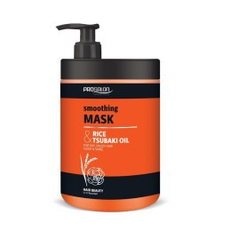 Prosalon Smoothing Mask wygładzająca maska do włosów z ryżem i olejem tsubaki 1000g