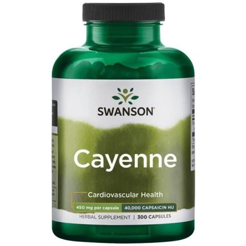 SWANSON Cayenne 450mg, 300kaps.