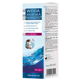 Woda morska hipertoniczna spray do nosa 100ml STARPHARMA