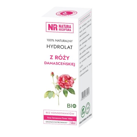 Hydrolat z róży damasceńskiej 50ml NATURA RECEPTURA