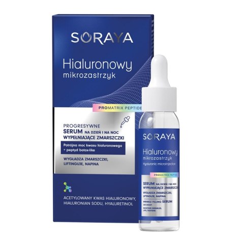 Hialuronowy mikrozastrzyk progresywne serum wypełniające zmarszczki 30ml