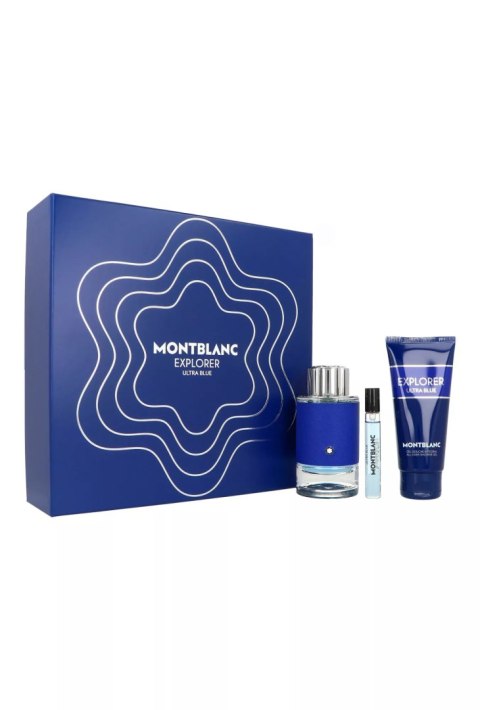 Zestaw Montblanc Explorer Ultra Blue Edp 100ml + Edp 7,5ml + Shower Gel 100ml