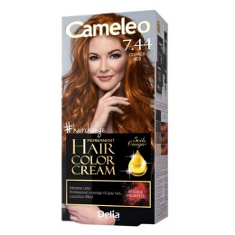 Omega Permanent Hair Color Cream trwale koloryzująca farba do włosów 7.44 Copper Red