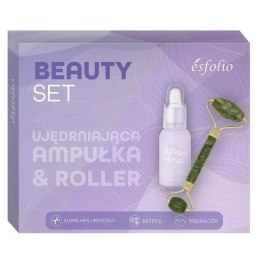 Beauty Set zestaw ujędrniająca ampułka 30ml + roller z jadeitu