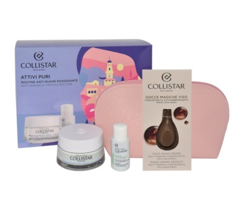 Collistar Zestaw Collistar Collagen Balm Cream + Salicylic Acid Lotion 15ml + Self Tanning Drops Sample + Cosmetics Bag