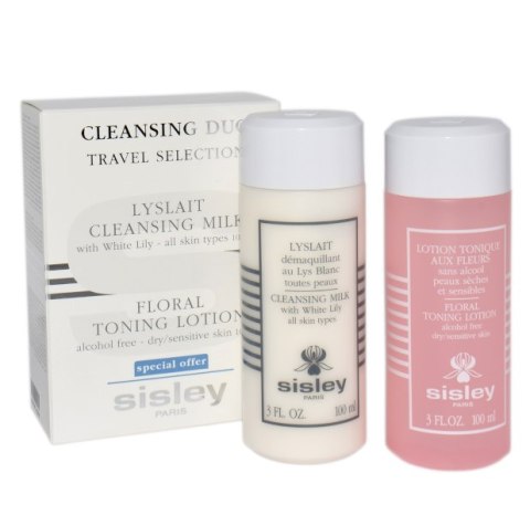 Sisley Zestaw Sisley Duo Demaquillant Cleansing Milk With White Lily 100ml + Floral Toning Lotion 100ml