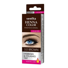 Henna Color Gel żelowa farba do brwi i rzęs 3.0 Brown