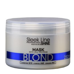 Sleek Line Blond Mask maska z jedwabiem do włosów blond zapewniająca platynowy odcień 250ml