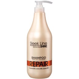 Sleek Line Repair Shampoo szampon z jedwabiem do włosów zniszczonych 1000ml