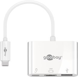 Goobay 62104 stacja dokująca USB Type-C Biały