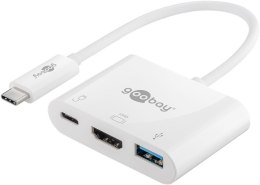 Goobay 62104 stacja dokująca USB Type-C Biały