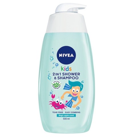 Kids żel do mycia ciała 2w1 o zapachu jabłkowych karmelków 500ml