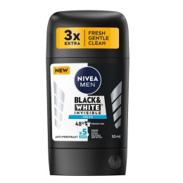 Men Black&White Invisible Fresh antyperspirant w sztyfcie 50ml