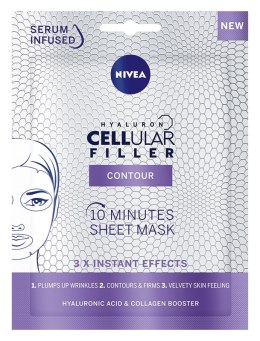 Hyaluron Cellular Filler Contour 10-minutowa maska w płachcie 1szt