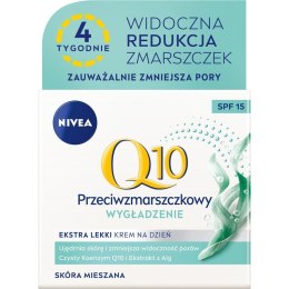 Q10 Wygładzenie przeciwzmarszczkowy ekstra lekki krem na dzień SPF15 50ml