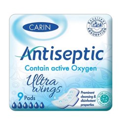 Antiseptic Ultra Wings ultracienkie podpaski ze skrzydełkami 9szt