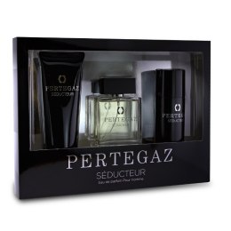 Pertegaz Seducteur Pour Homme zestaw woda perfumowana spray 100ml + żel pod prysznic 230ml + dezodorant 150ml