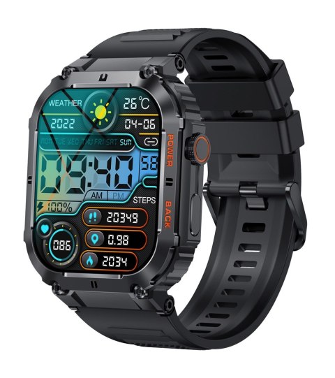 Denver SWC-191B smartwatch / zegarek sportowy 4,98 cm (1.96") IPS Cyfrowy 320 x 386 px Ekran dotykowy Czarny