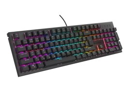 KLAWIATURA DLA GRACZY GENESIS THOR 303 CZ/SK PODŚWIETLENIE RGB MECHANICZNA SILENT SWITCH CZARNA HOT