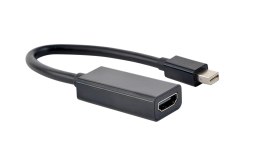 Adapter GEMBIRD A-MDPM-HDMIF-02 (Mini DisplayPort M - HDMI F; 0,15m; kolor czarny)