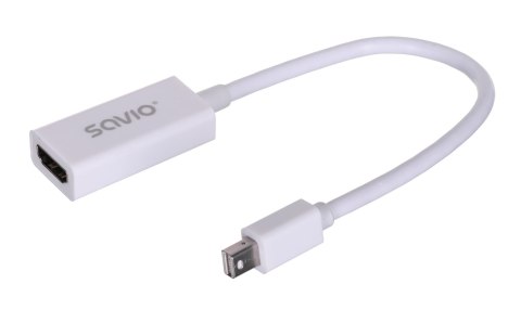 Adapter SAVIO cl-57 (Mini DisplayPort M - HDMI F; 0,10m; kolor biały)