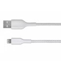 Kabel Belkin BoostCharge Braided Lightning to USB-A Cable 1m oplot White